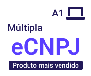 Certificado digital e-CNPJ - no computador - 12 meses - múltipla