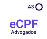 Certificado digital e-CPF OAB - somente certificado - 36 meses